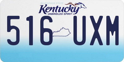 KY license plate 516UXM