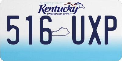 KY license plate 516UXP