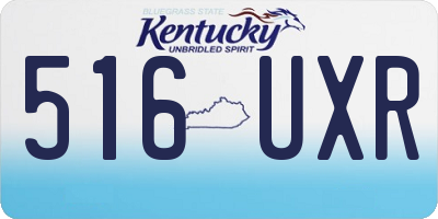 KY license plate 516UXR