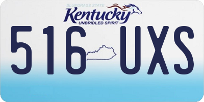 KY license plate 516UXS