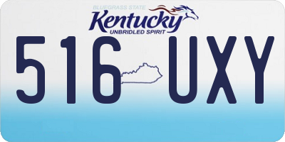 KY license plate 516UXY