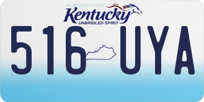 KY license plate 516UYA