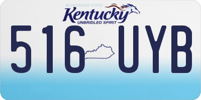 KY license plate 516UYB
