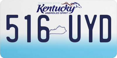 KY license plate 516UYD