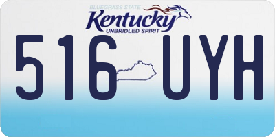 KY license plate 516UYH