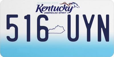 KY license plate 516UYN