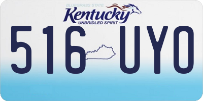 KY license plate 516UYO