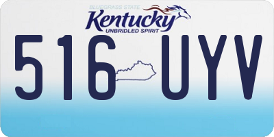 KY license plate 516UYV