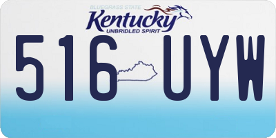 KY license plate 516UYW