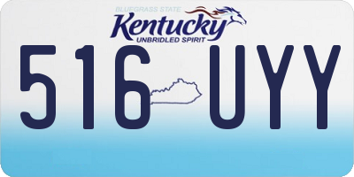 KY license plate 516UYY