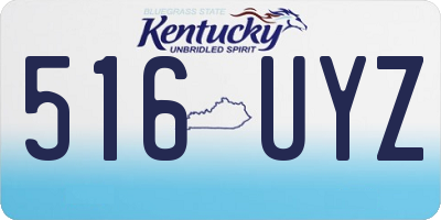 KY license plate 516UYZ