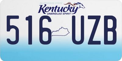 KY license plate 516UZB