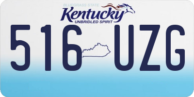 KY license plate 516UZG