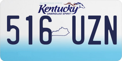 KY license plate 516UZN
