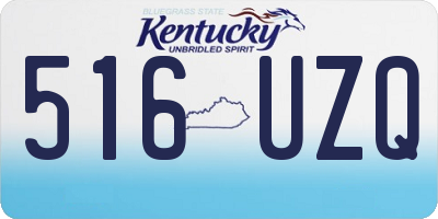 KY license plate 516UZQ