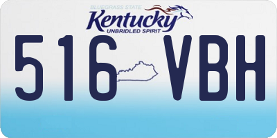 KY license plate 516VBH