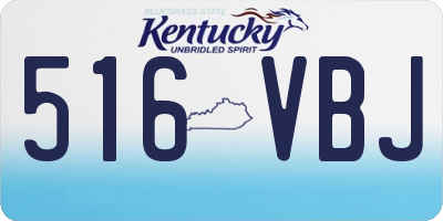KY license plate 516VBJ