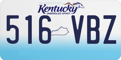 KY license plate 516VBZ