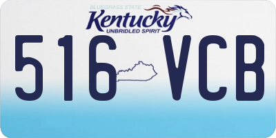 KY license plate 516VCB