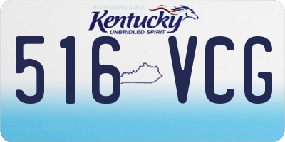 KY license plate 516VCG