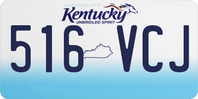 KY license plate 516VCJ