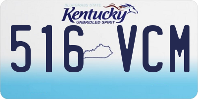 KY license plate 516VCM