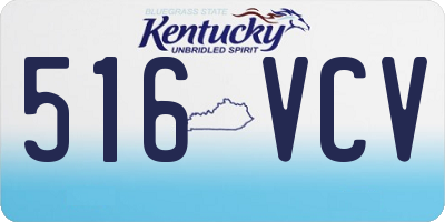 KY license plate 516VCV