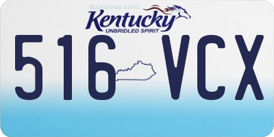 KY license plate 516VCX