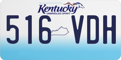 KY license plate 516VDH