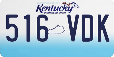 KY license plate 516VDK
