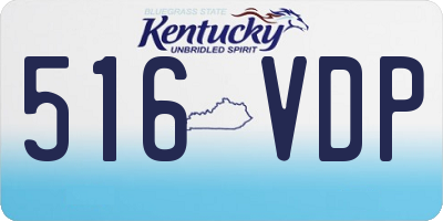 KY license plate 516VDP