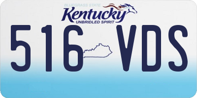 KY license plate 516VDS