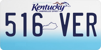 KY license plate 516VER