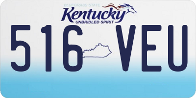 KY license plate 516VEU