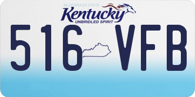 KY license plate 516VFB
