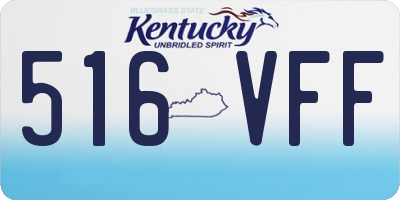 KY license plate 516VFF