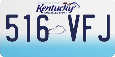 KY license plate 516VFJ