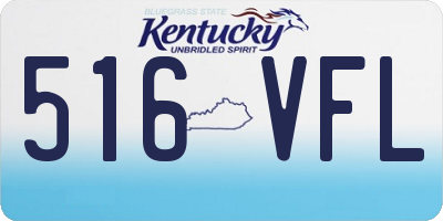 KY license plate 516VFL