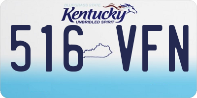 KY license plate 516VFN