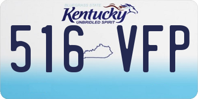 KY license plate 516VFP