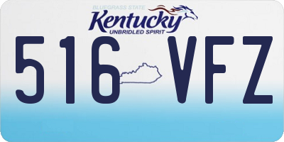 KY license plate 516VFZ