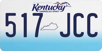 KY license plate 517JCC