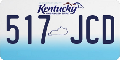 KY license plate 517JCD