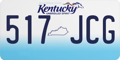 KY license plate 517JCG