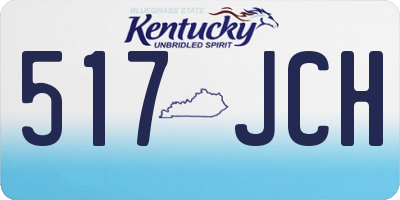 KY license plate 517JCH