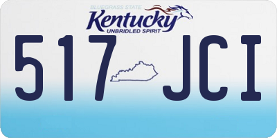 KY license plate 517JCI