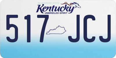 KY license plate 517JCJ