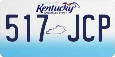 KY license plate 517JCP