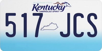 KY license plate 517JCS