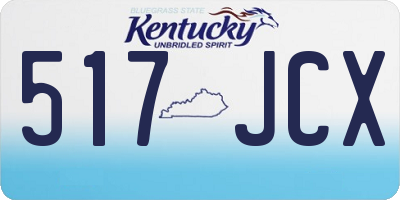 KY license plate 517JCX